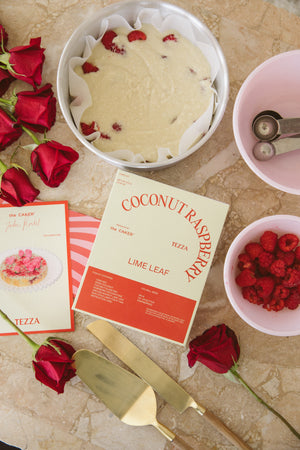 Tezza x The Caker - Coconut Raspberry Lime Leaf Cake Kit