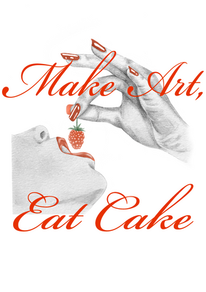 Make Art, Eat Cake Tee