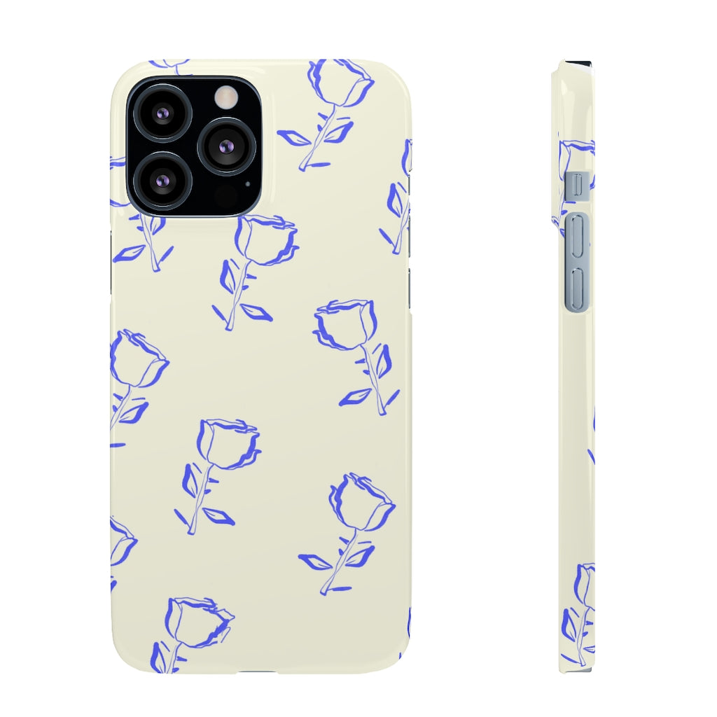 Blue Rose iPhone Case